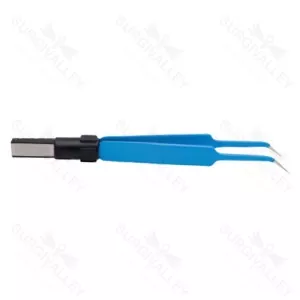 Jeweler # 6 Angled European Bipolar Forceps – surgivalley (SV-10-3082)