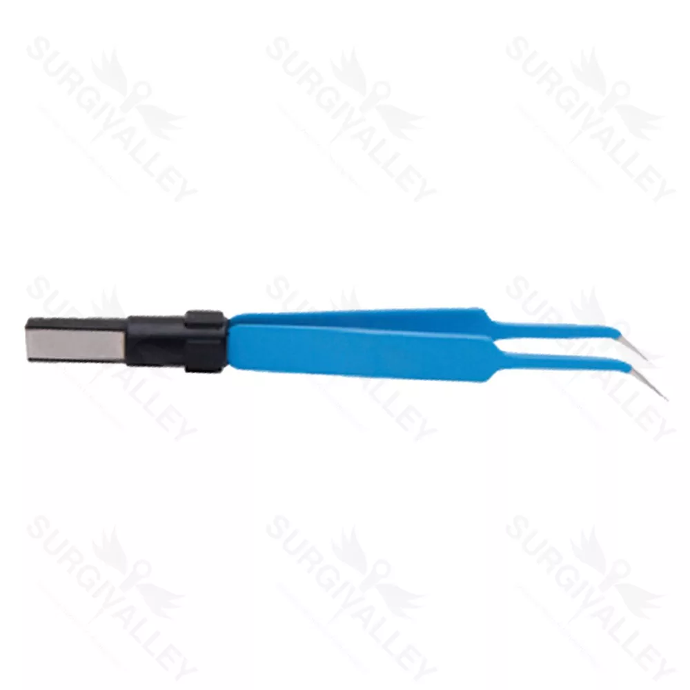 Jeweler # 6 Angled European Bipolar Forceps