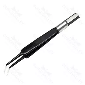 Jeweler #5 Non Stick Microsurgery Bipolar Forceps – surgivalley (SV-10-3080)