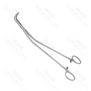 Gynecology Mcdougal Clamp Angled Left Fully Serrated Surgical Clamps – surgivalley (SV-10-2385)