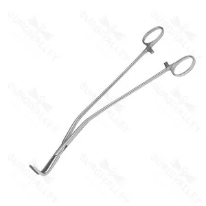 Mcdougal Clamp Angled Right Fully Serrated Stainless Steel – surgivalley (SV-10-2386)