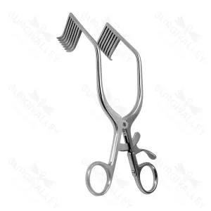 Miskimmon Cerebellar Retractor 200mm 7X7 Prong Angled Sharp Orthopedic Instrument – surgivalley (SV-10-2403)