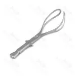 Naegele Obstetrical Forceps Curved 355 mm Non Sterile Reusable Gynecologist Handheld Instrument