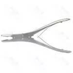 Ruskin Rongeur Double Action Bite Curved Bone Cutting Forceps Stainless Steel