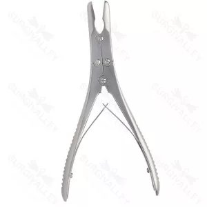 Ruskin Rongeur Double Action Bite Curved Bone Cutting Forceps Stainless Steel – surgivalley (SV-10-2430)