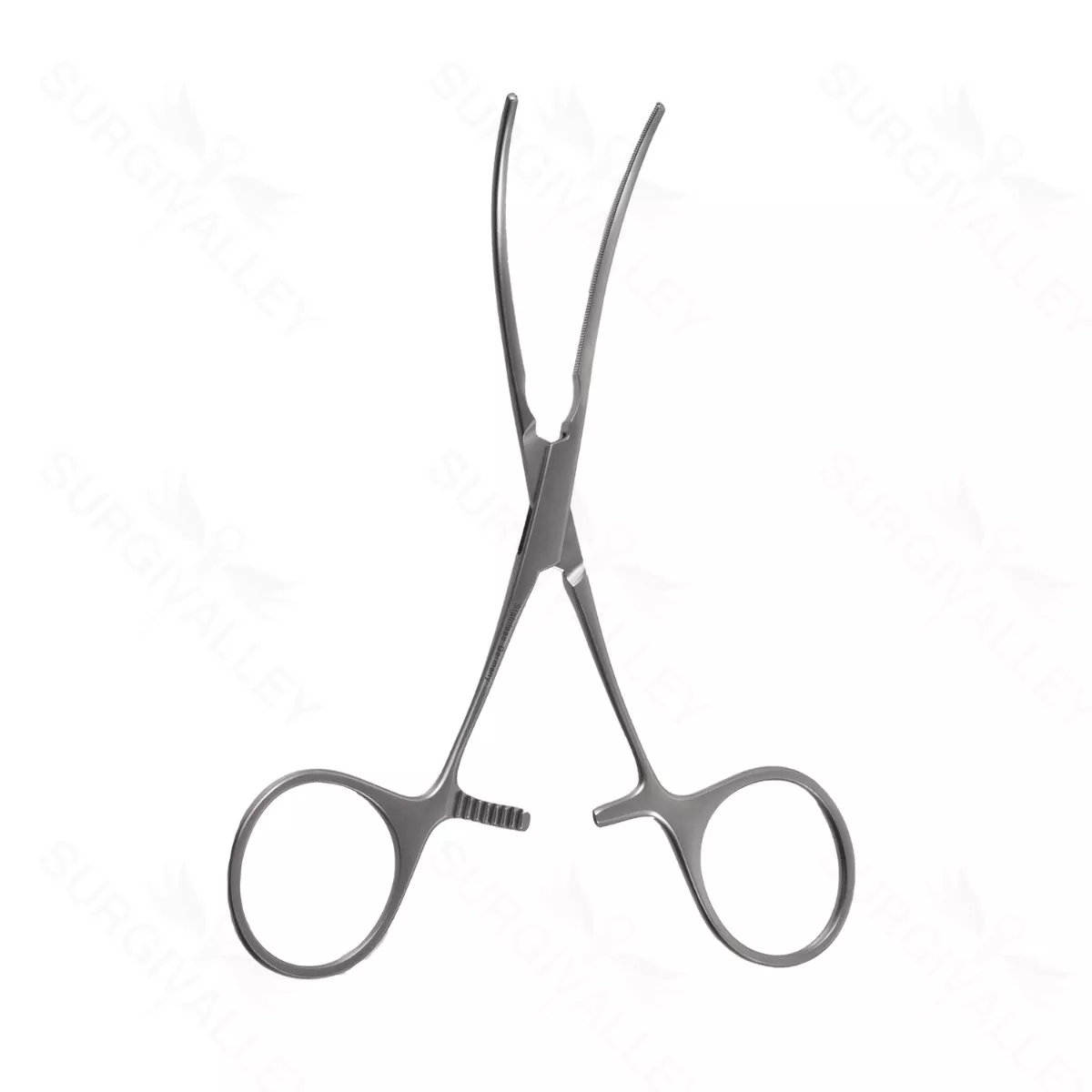 5″ Debakey Ring Handle Bulldog Clamp – straight cvd jaw