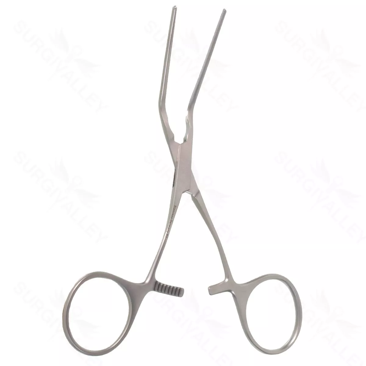 4 3/4″ Debakey Ring Handle Bulldog cvd – 45° jaw