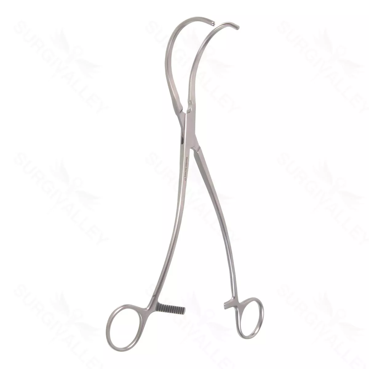 10″ Debakey Acutely Curved Clamp – large jaw