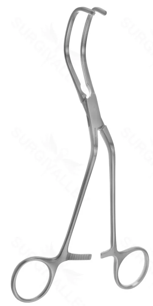 8″ Kay Aortic Anastomosis Clamp – 4.5cm wd 1.9cm dp
