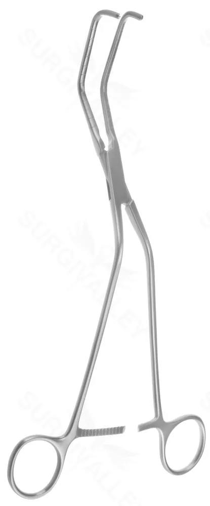 10 3/8″ Ochsner Aorta Clamp – 1×2 Debakey tth