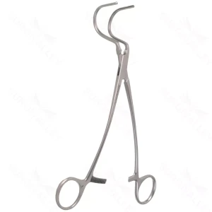 8 1/2″ Wylie “J” Clamp – jaws 3.3cm wide 2.5cm dp – surgivalley (S01-72-00-248)