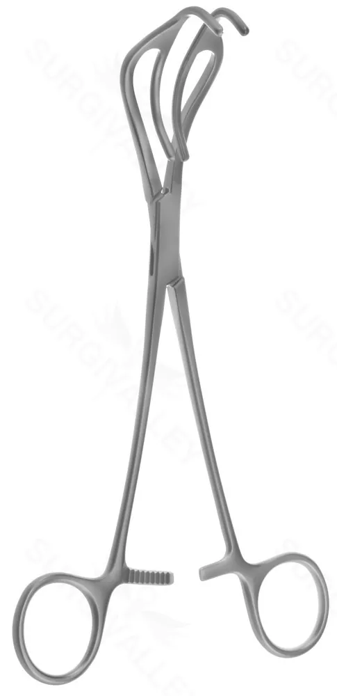 8″ Lemole Strong Aorta Clamp – straight shanks