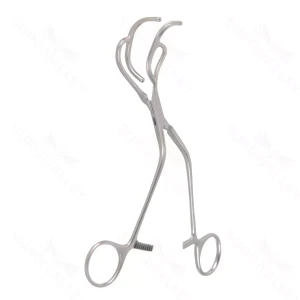 8″ Lemole Strong Aorta Clamp – ang shanks – surgivalley (S01-72-00-301)