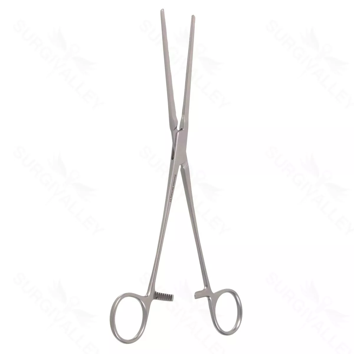 9 3/4″ Cooley Coarctation Clamp – straight shank straight jaw