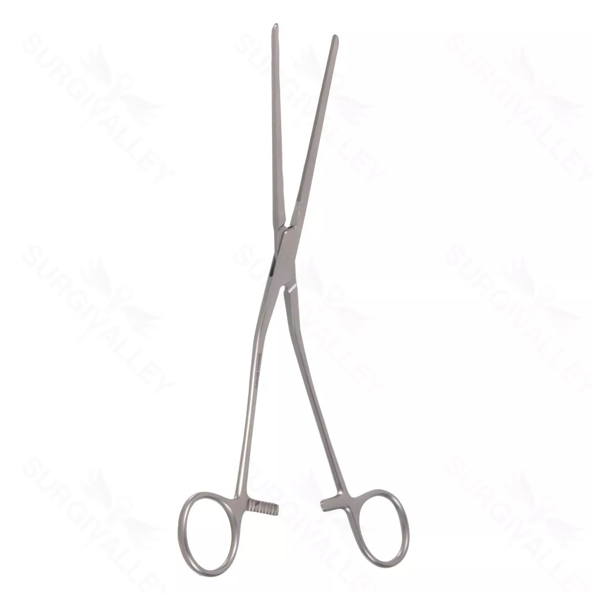 9 3/4″ Cooley Coarctation Clamp – ang shank straight jaw