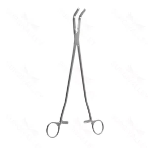 12″ B-Clamp – offset handle accutely curved jaws – surgivalley (S01-72-00-57)