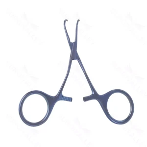 4 1/8″ Baby Vascular Clamp – 6mm jaws slightly ang shanks – surgivalley (S01-72-00-72)