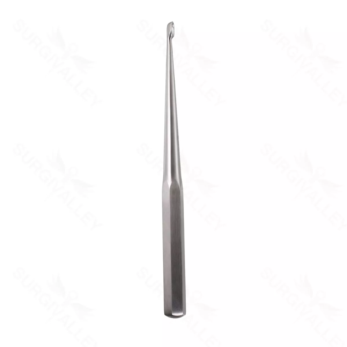 Spinal Fusion Curette – Size 6, hex handle, 9″, straight