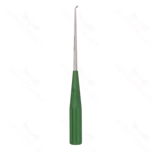 10″ Color Cervical Curette – green Angled Size 0 – surgivalley (S01-73-00-486)