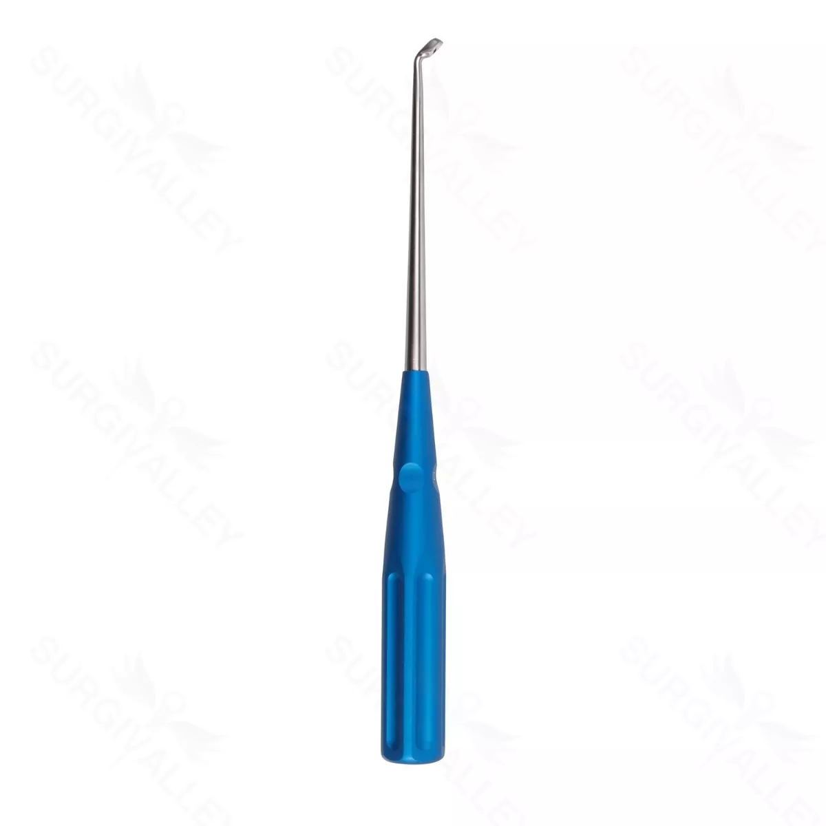 10″ Color Cervical Curette – blue Angled Size 2