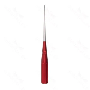 10″ Color Cervical Curette – red Rev. Angled 6-0 – surgivalley (S01-73-00-493)