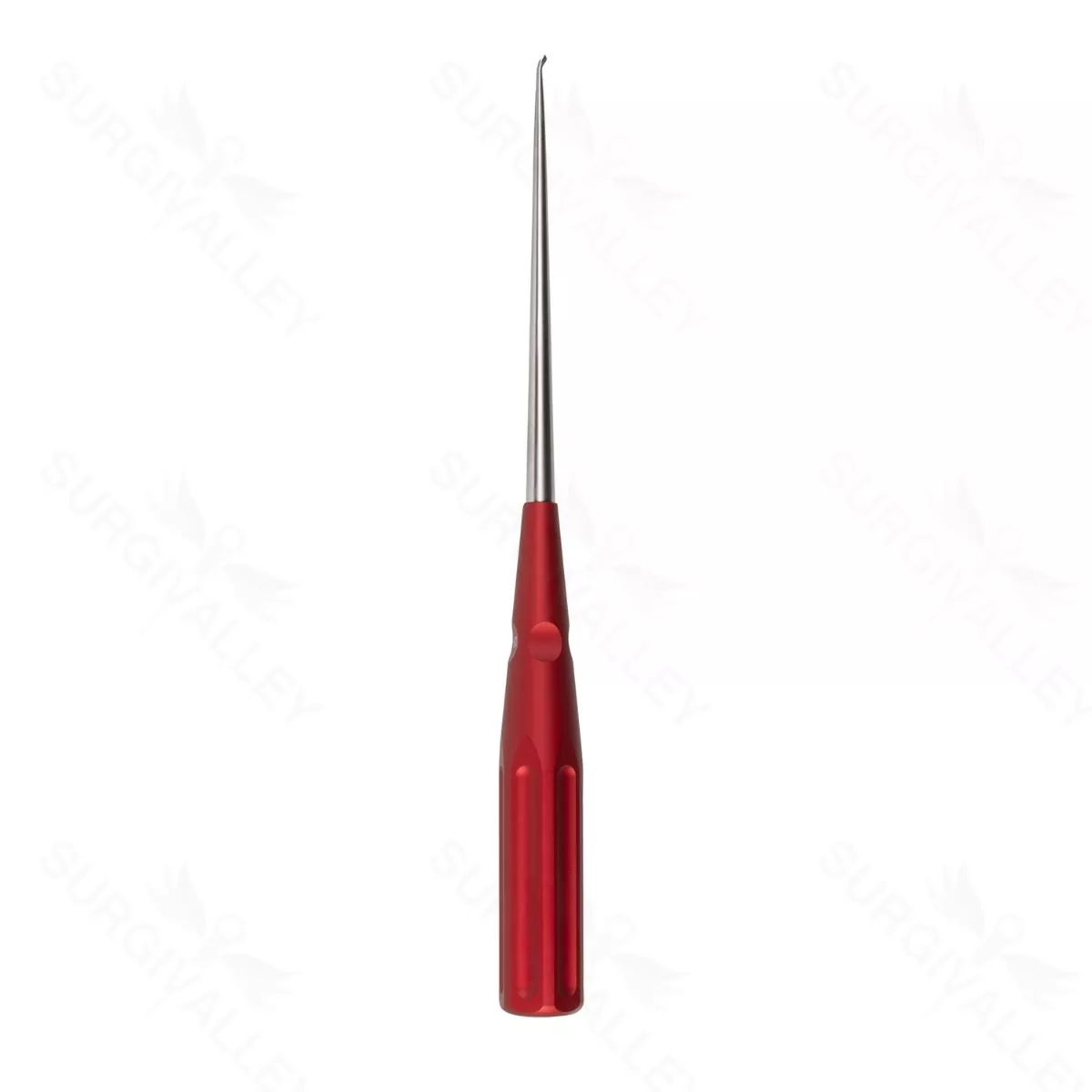 10″ Color Cervical Curette – red Rev. Angled 6-0