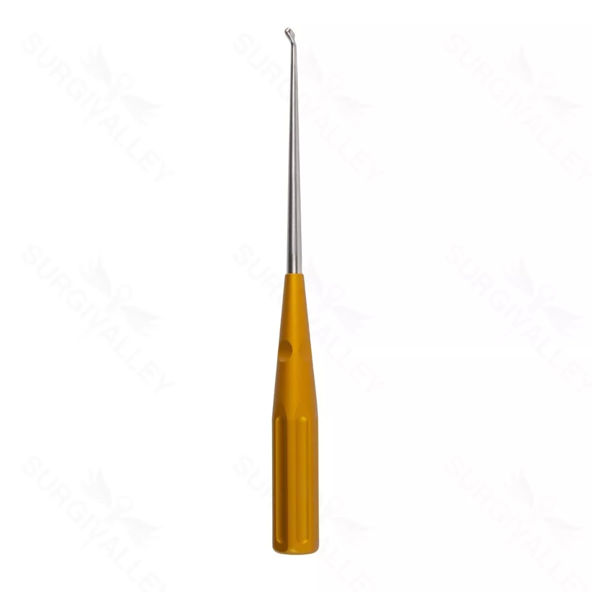 10″ Color Cervical Curette – orange Rev. Angled 1