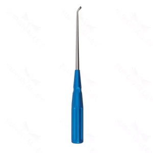 10″ Color Cervical Curette – blue Rev. Angled 2 – surgivalley (S01-73-00-500)