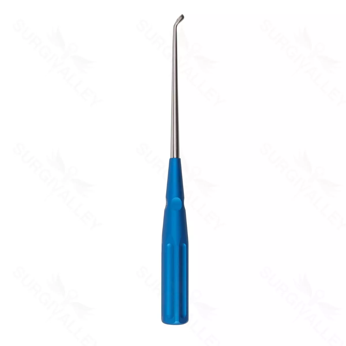 10″ Color Cervical Curette – blue Rev. Angled 2