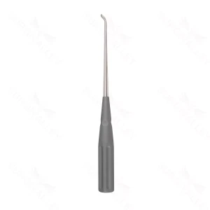 10″ Color Cervical Curette – gray Rev. Angled 3 – surgivalley (S01-73-00-501)