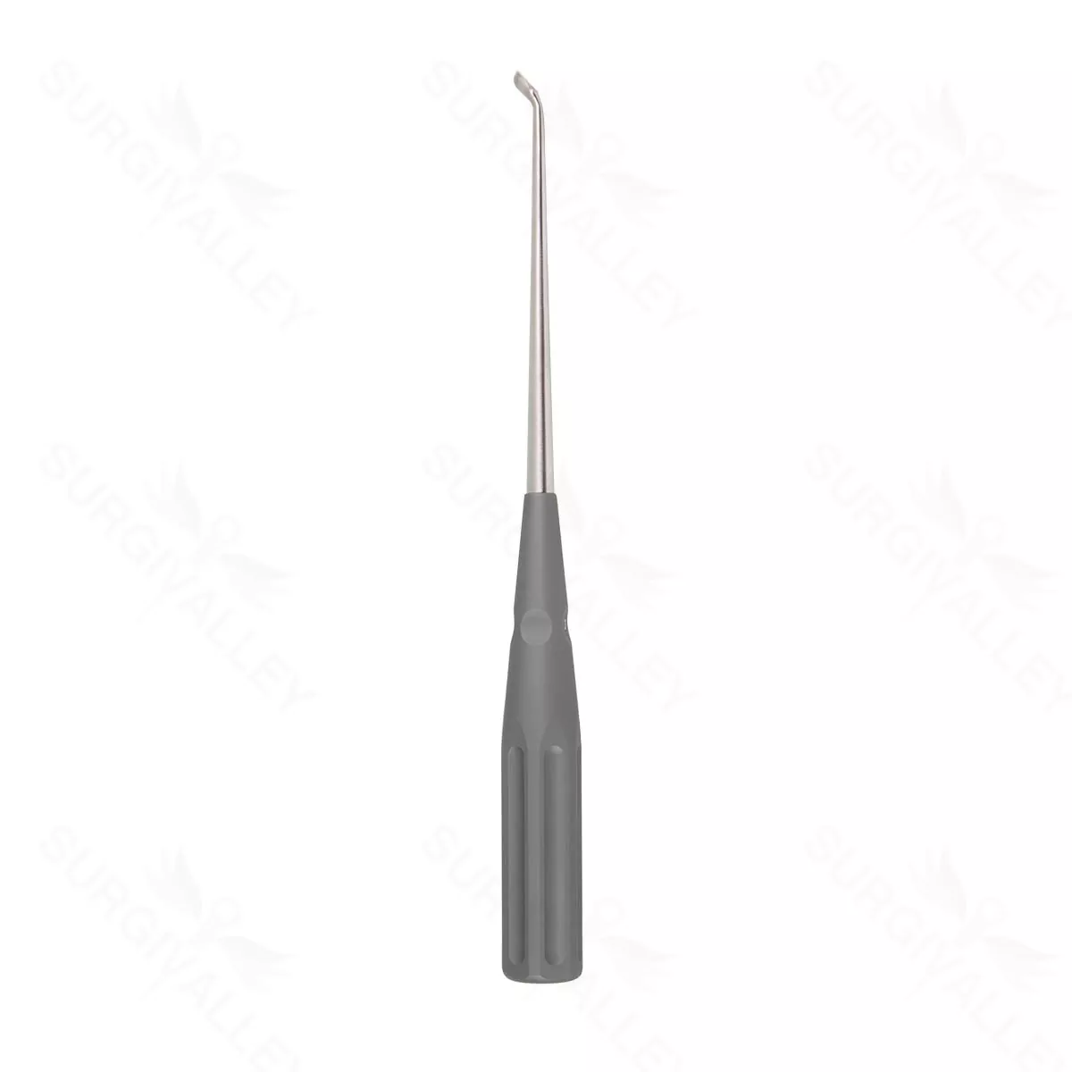 10″ Color Cervical Curette – gray Rev. Angled 3