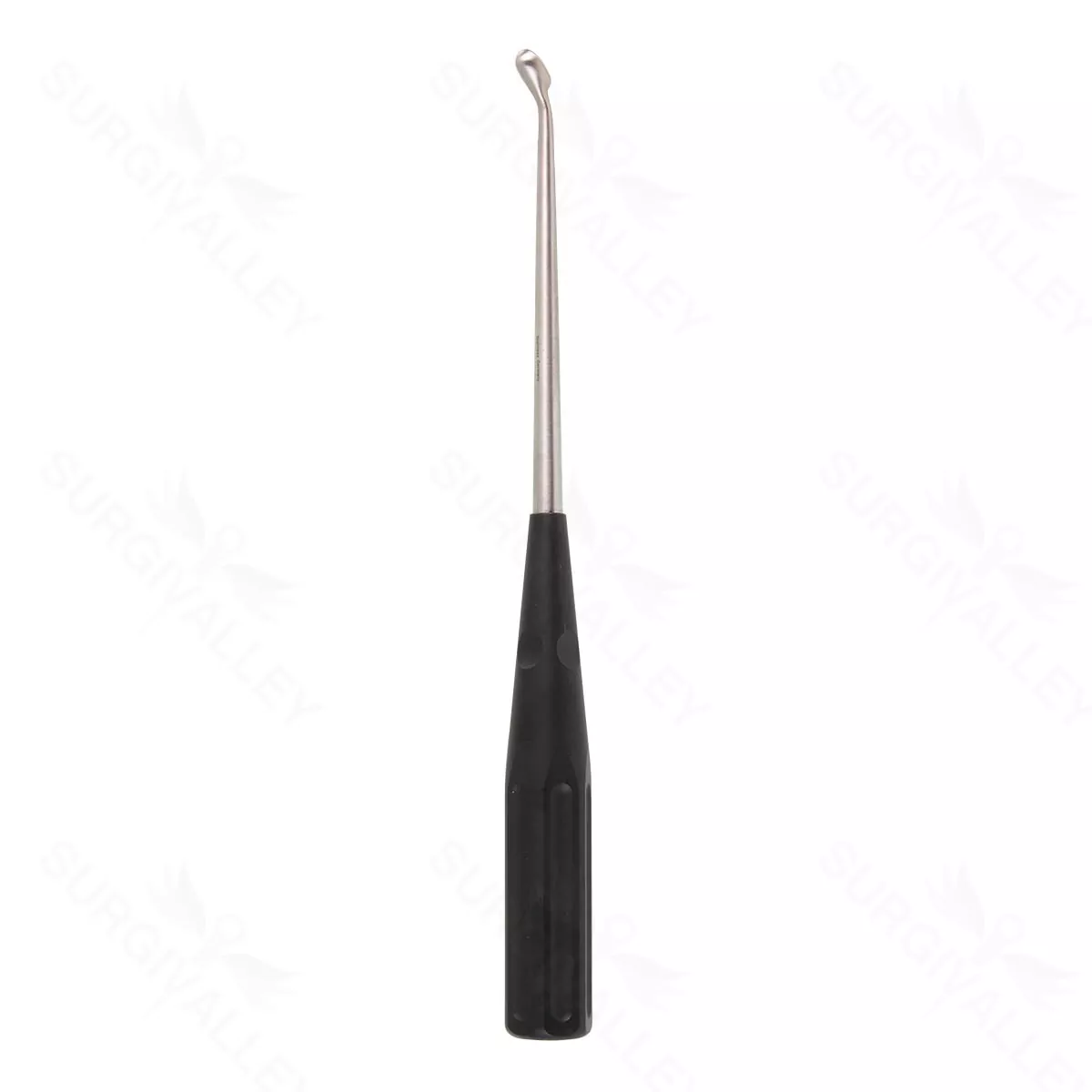 10″ Color Cervical Curette – black Rev. Angled 5