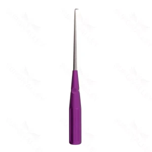 10″ Color Cervical Curette – violet Angled 90° 4-0 – surgivalley (S01-73-00-507)
