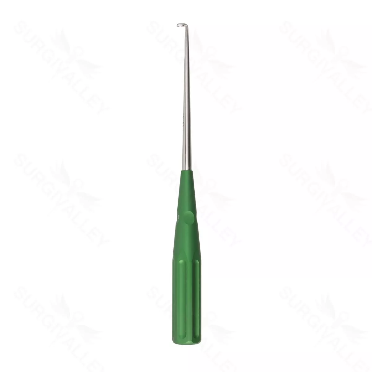 10″ Color Cervical Curette – green Angled 90° 0