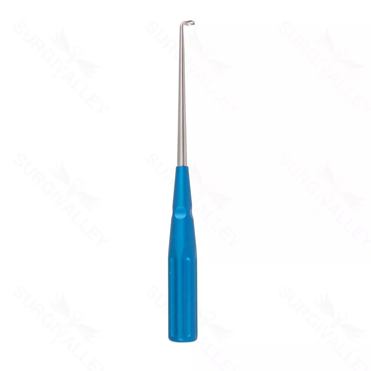 10″ Color Cervical Curette – blue Angled 90° 2