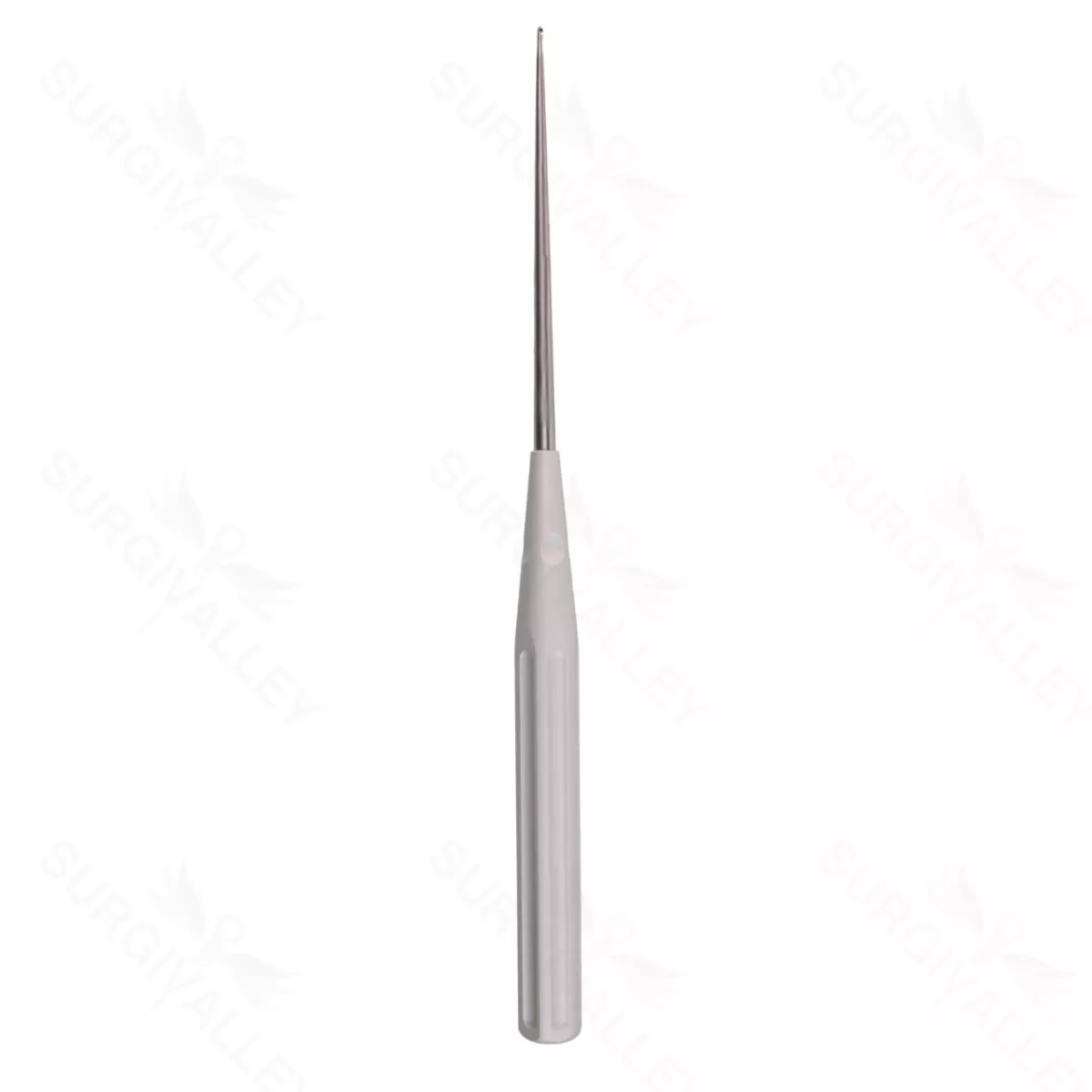 13 3/4″ Color Lumbar Curette – silver 5-0 straight