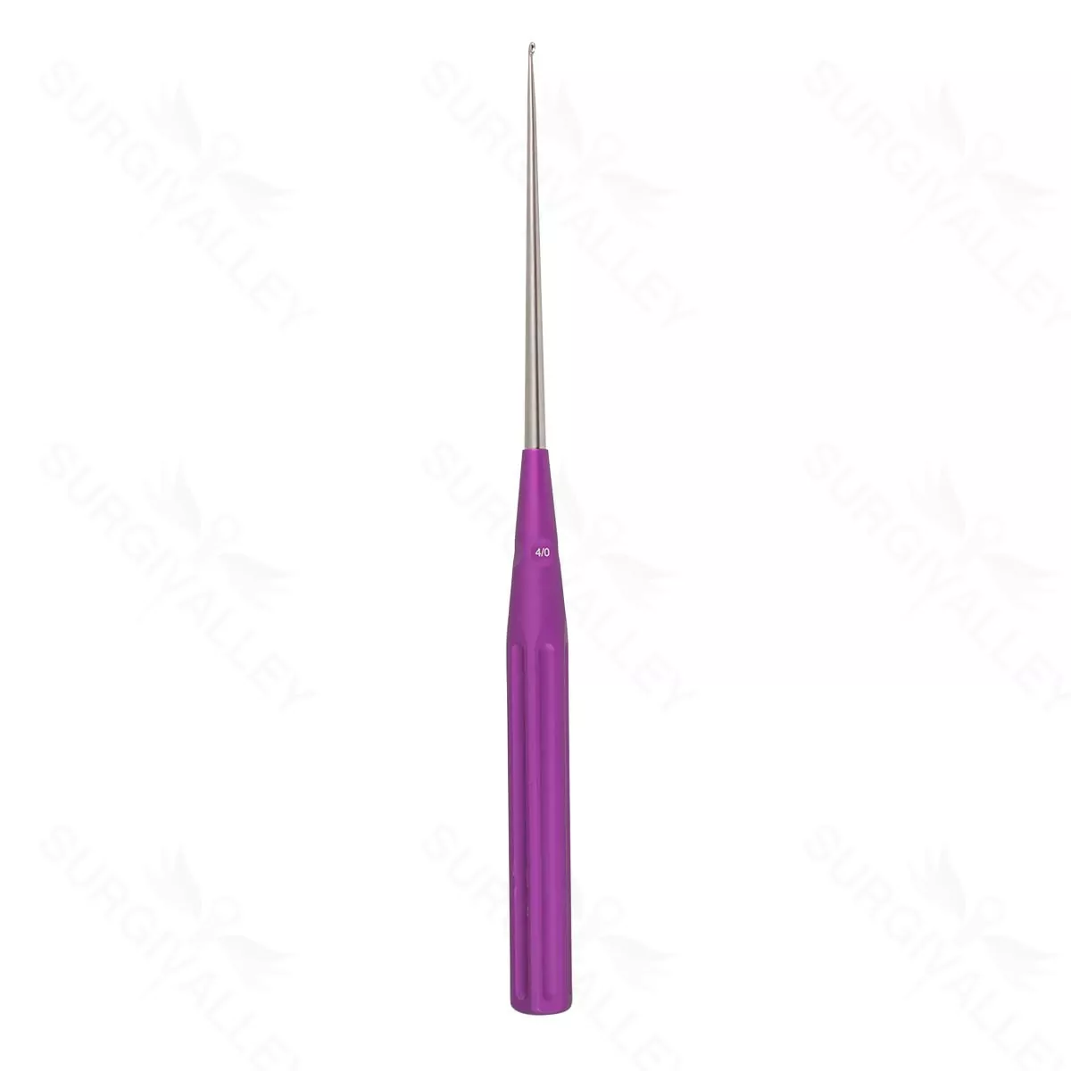 13 3/4″ Color Lumbar Curette – violet 4-0 straight