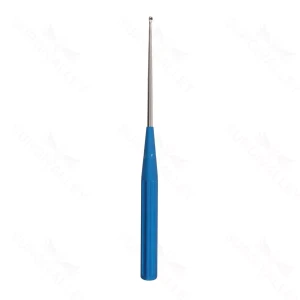 Color Lumbar Curette Straight – 2 blue – surgivalley (S01-73-00-524)