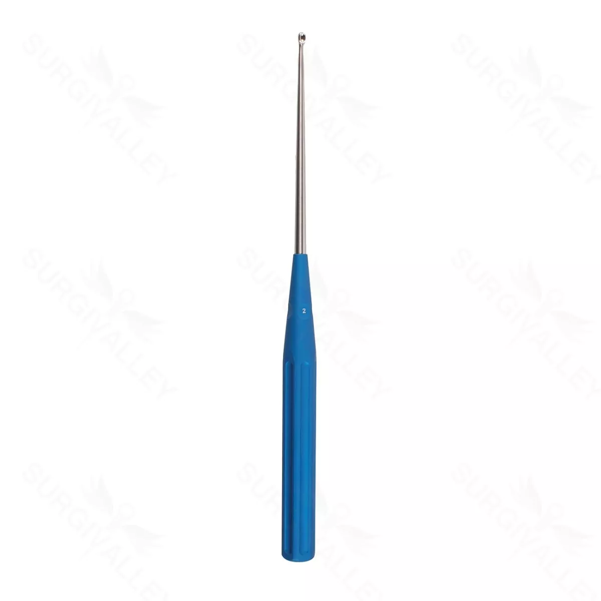 Color Lumbar Curette Straight – 2 blue