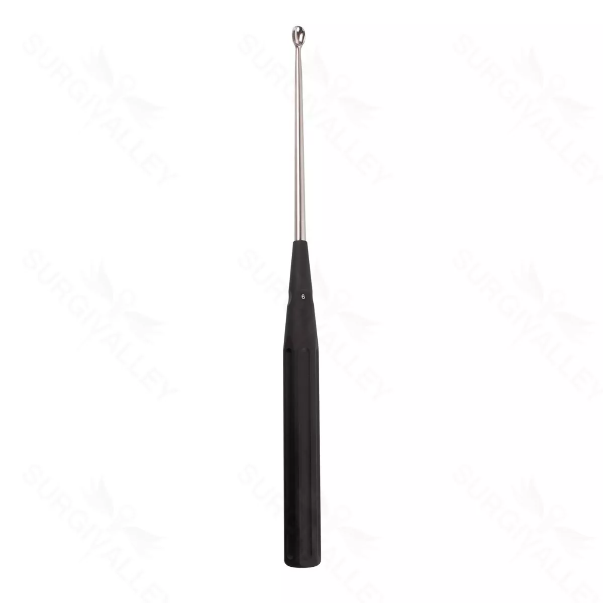 Color Lumbar Curette Straight – 6 black