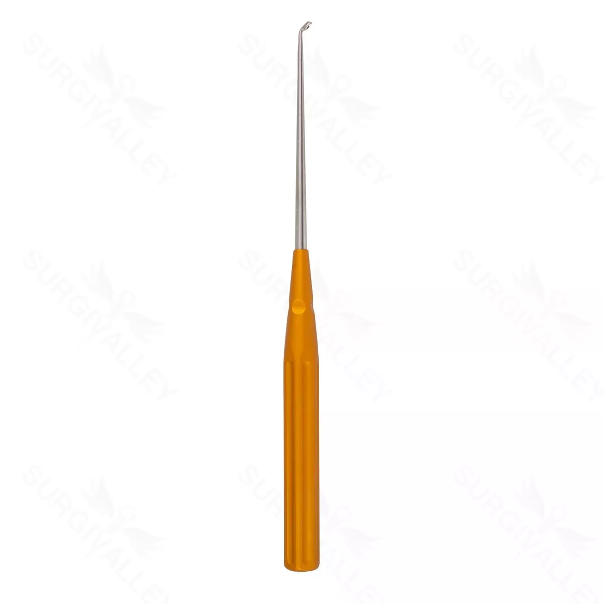 Color Lumbar Curette Angled -1 orange