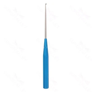 Color Lumbar Curette Angled -2 blue – surgivalley (S01-73-00-536)