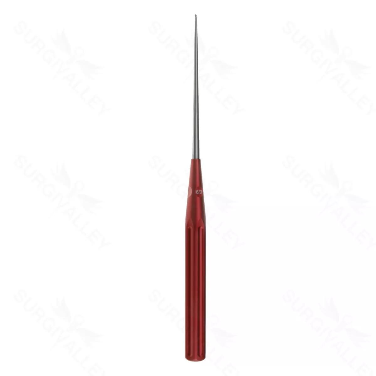 Color Lumbar Curette Rev. Angled – 6-0 red