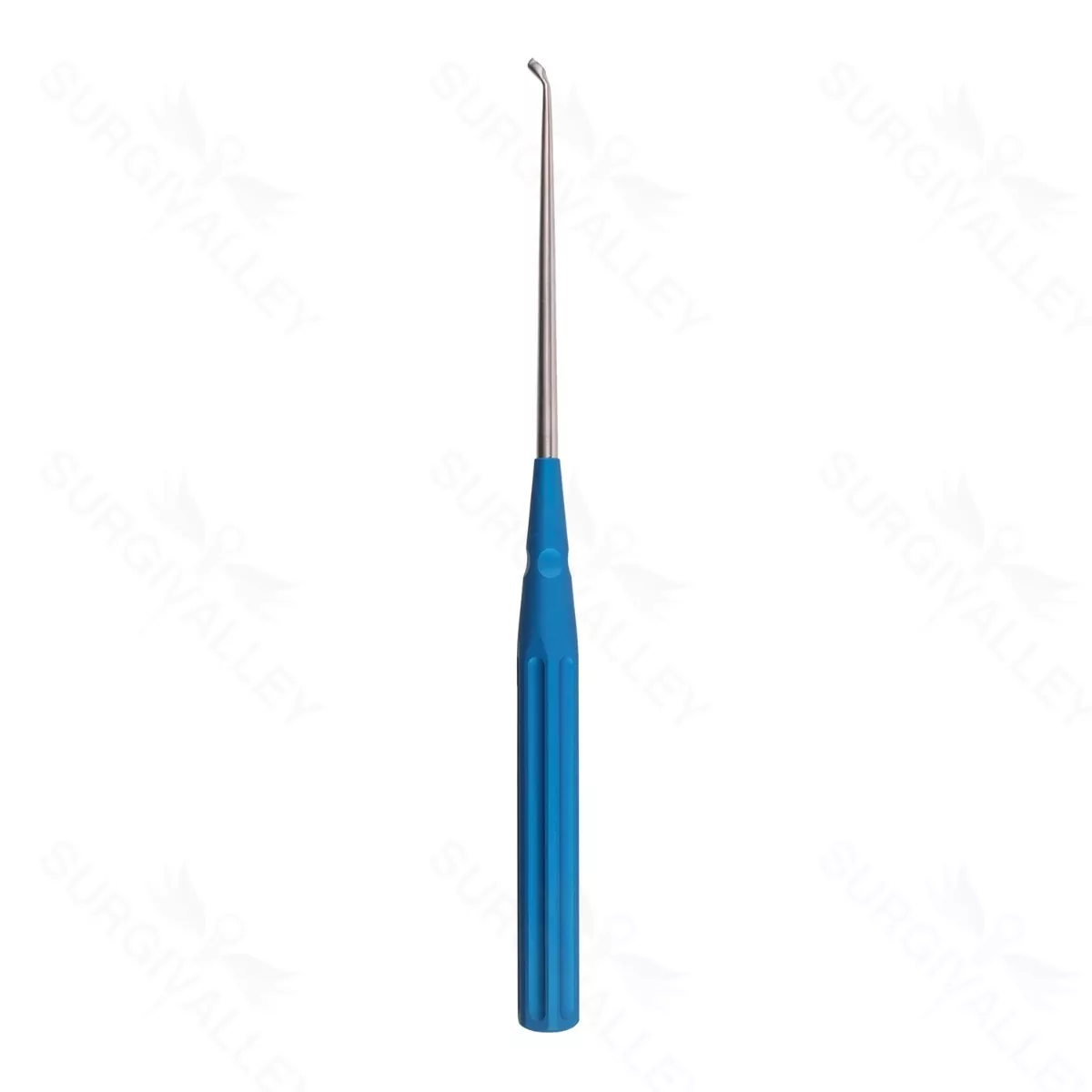 Color Lumbar Curette Rev. Angled -2 blue