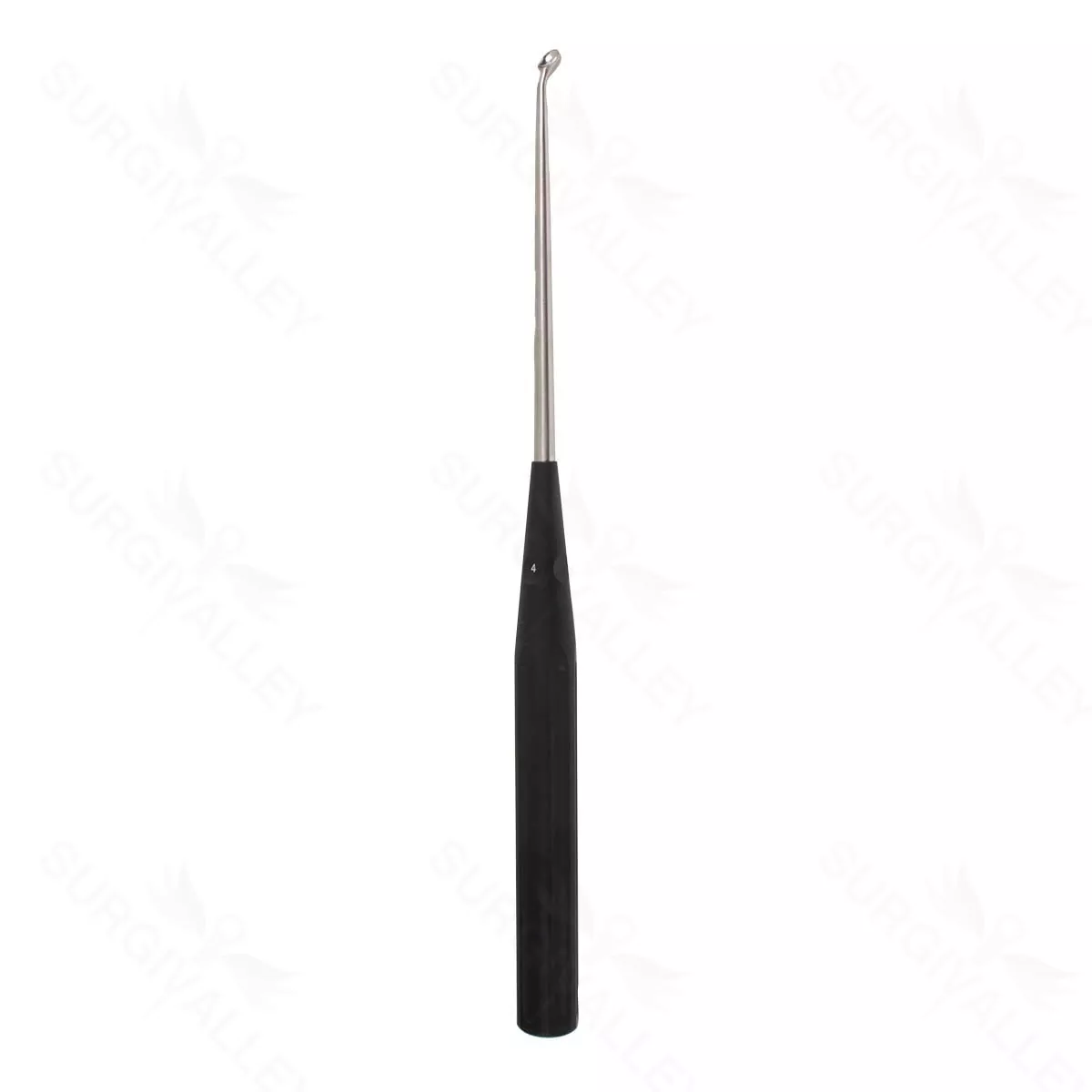 Color Lumbar Curette Rev. Angled -4 black