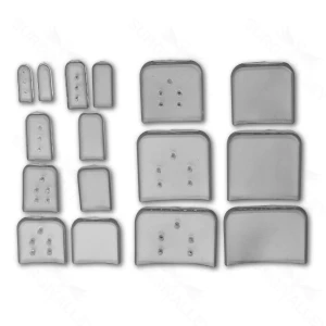 25.4×25.4mm Osteotome Guards – vented clear 50/pk – surgivalley (S01-77-00-09)