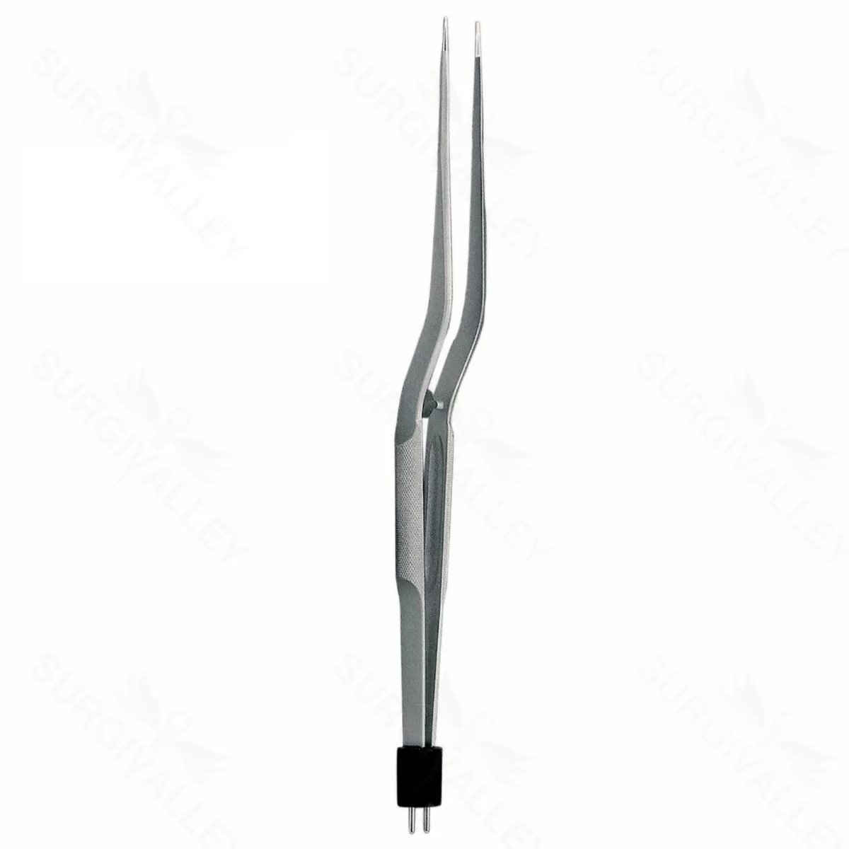 Rhoton-Type Bay Bipolar Forceps, Ti, rnd hndl, 8.5″, 1mm tip