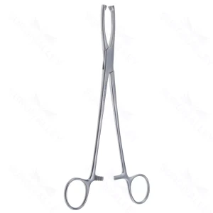 8 1/4″ Jacobs Vulsellum Forceps – straight 2×2 teeth – surgivalley (S01-78-00-586)