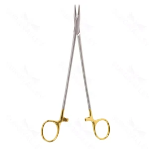 8″ Crile-wood Needle Holder – straight “GG” – surgivalley (S01-81-00-116)