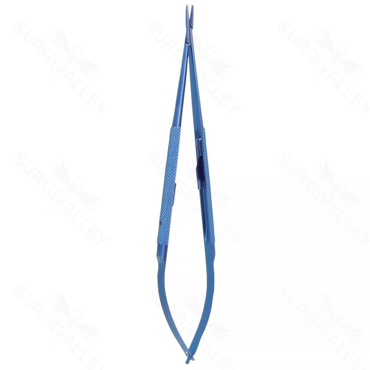 7 1/4″ LighTouch Needle Holder – round handle titanium